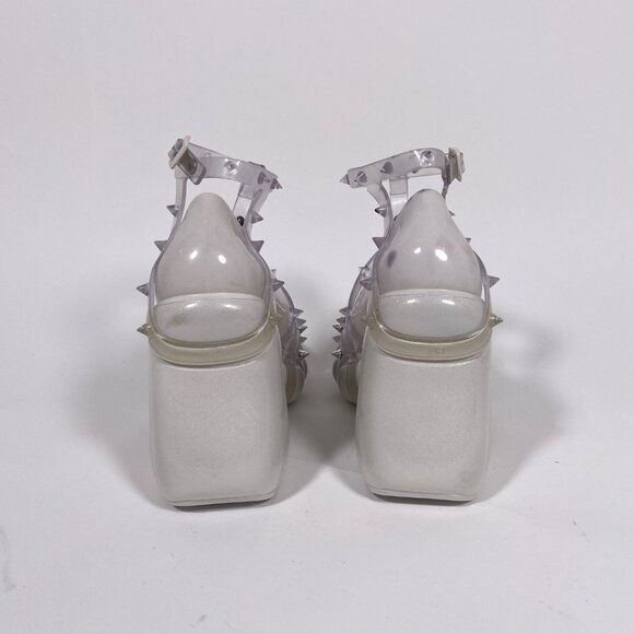 JEAN PAUL GAULTIER x Melissa White Jelly 'Punk Love' Platform - Picture 6 of 11